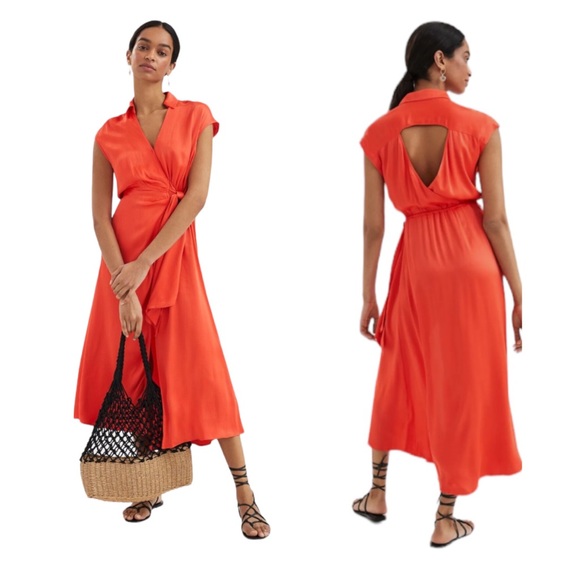 Anthropologie Dresses & Skirts - $148 Anthropologie Maeve Wrap Midi Dress Size Small NWT